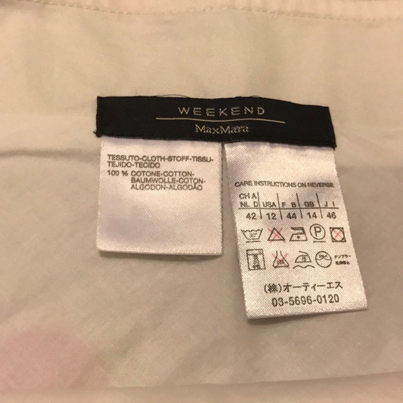 Weekend MaxMara floral skirt! size 12 - Picture 2 of 3